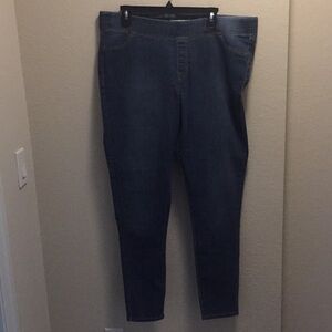 Old Navy Blue Pull On Stretch Skinny Jean Legging Size 18 New Without Tag
